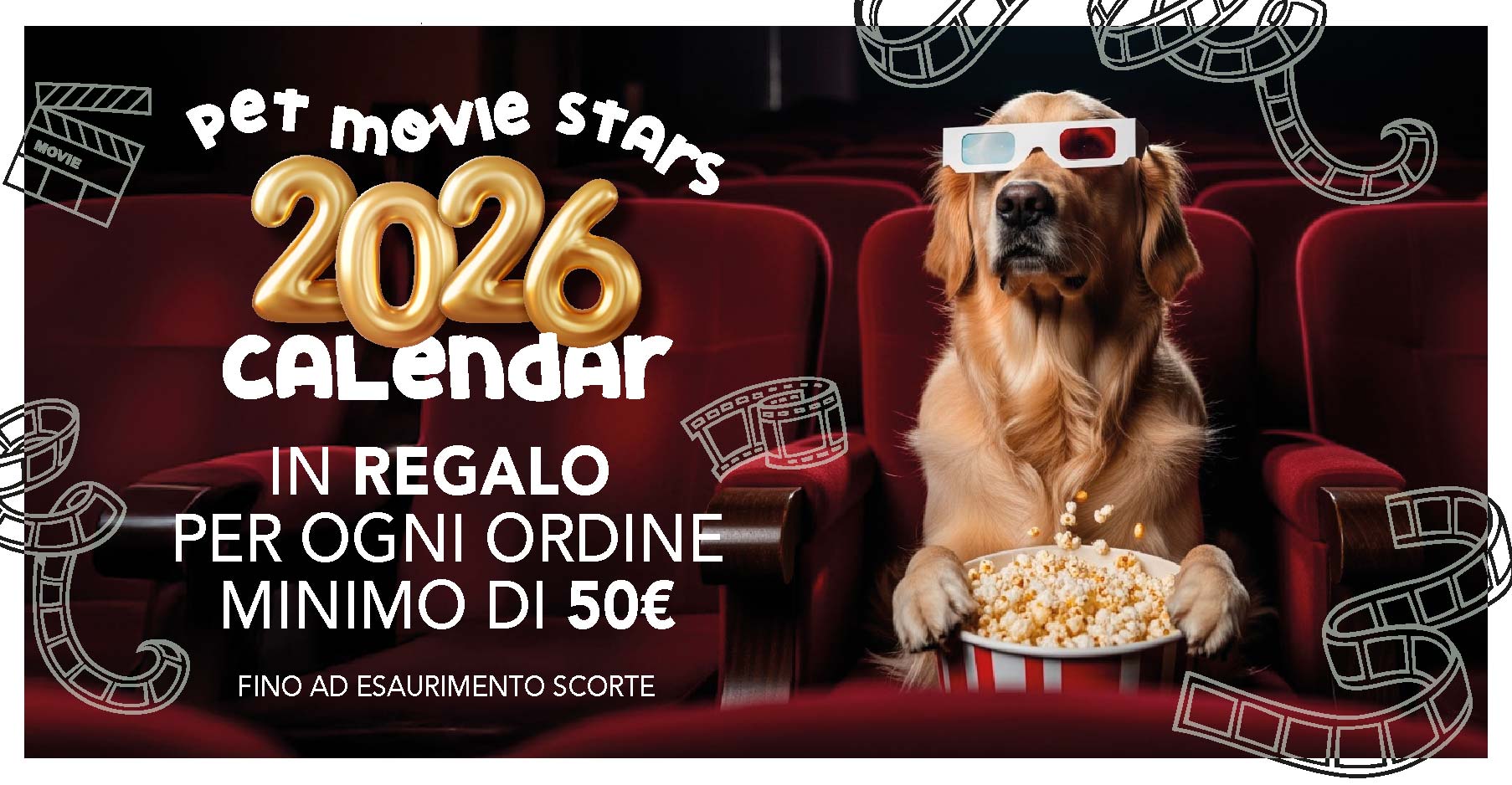 Calendario in omaggio con 50€ di spesa